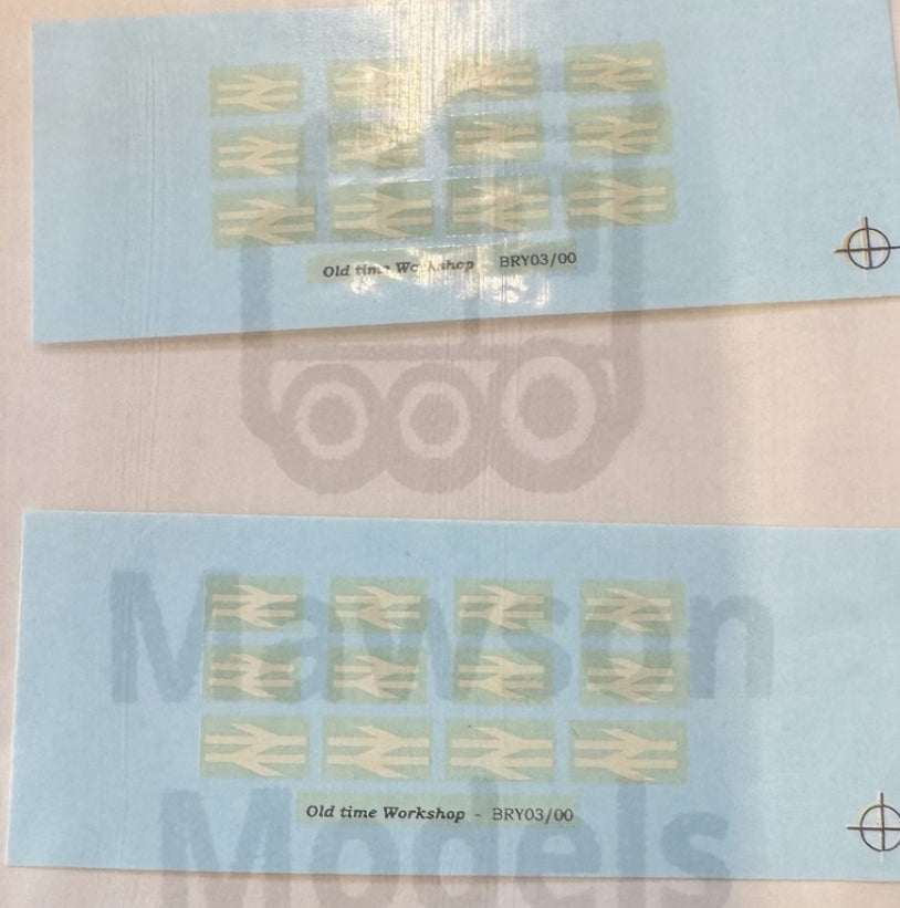 OTW BRY03/00 BR double arrows water transfer decals