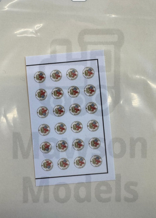 OTW G403 BR Crests water transfer decals.