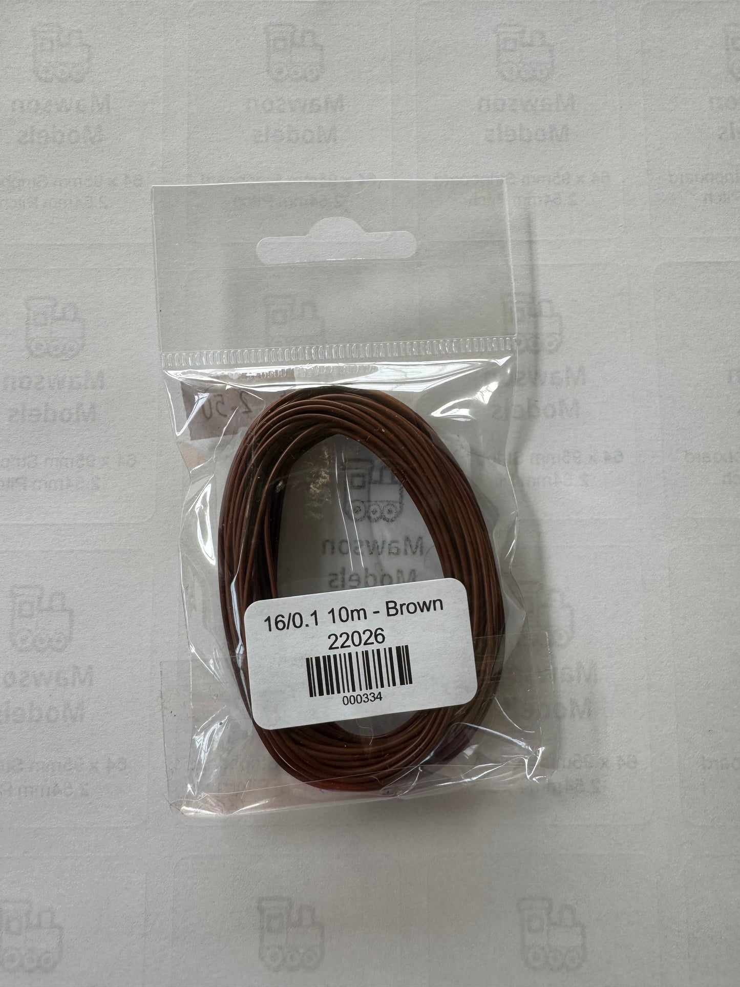 16/0.1 Cable/Wire Brown 10m