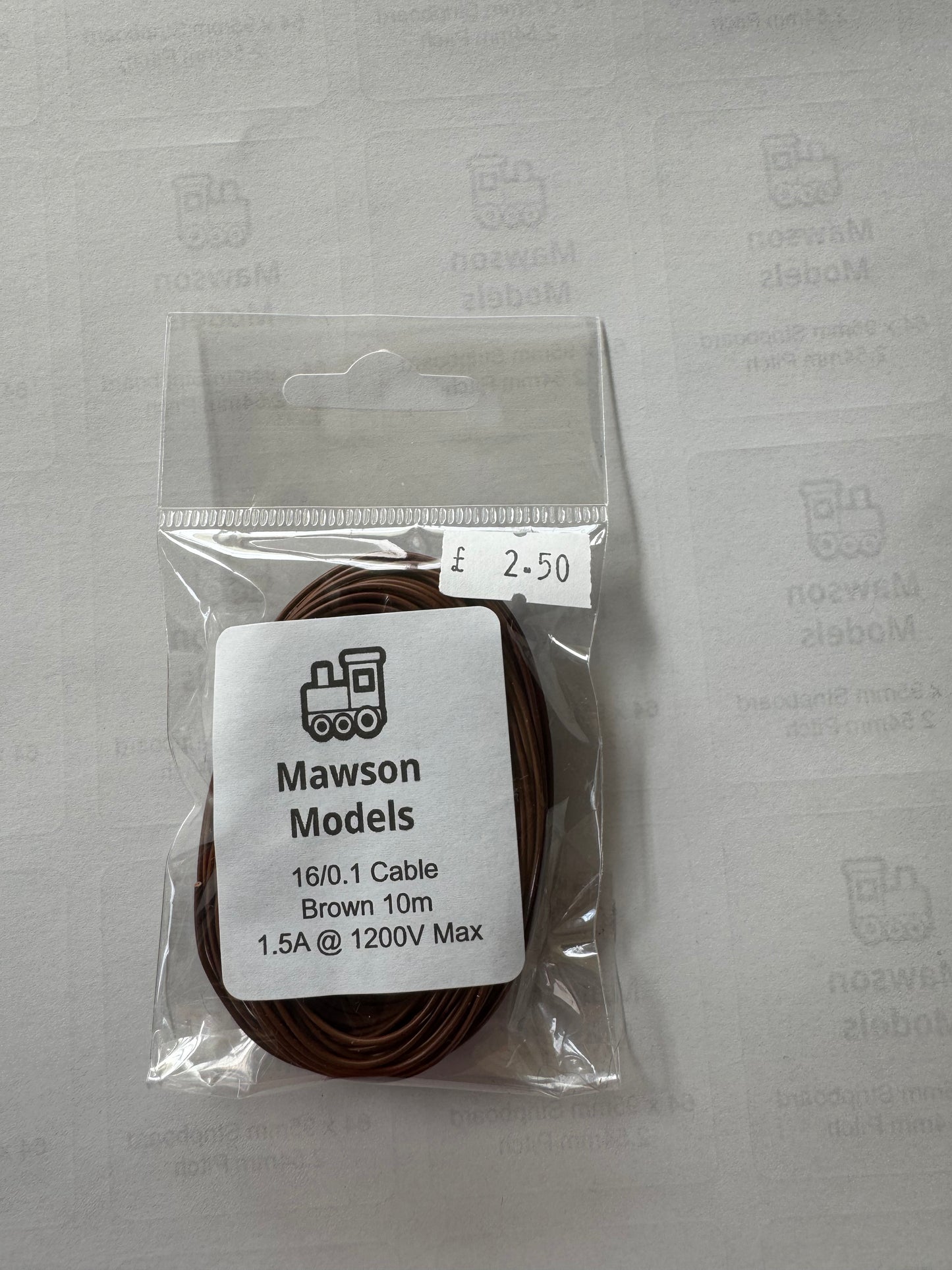 16/0.1 Cable/Wire Brown 10m